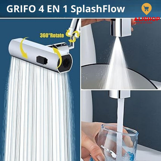 Flow Tap™ 💧 Grifo de cocina en cascada 3 en 1 (Funcionalidad 360°)