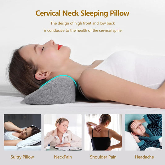 Comfort Rest ☁️ Almohada ortopédica cervical para aliviar el dolor de cuello + GRATIS 📒 Ebook ejercicios y estiramientos para el cuello